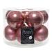 Tub Of Velvet Pink Shiny & Matt Glass Baubles - 10 X 60mm