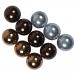 Tube Of Blue & Brown Assorted Shatterproof Baubles - 10 X 60mm