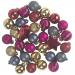 Gold, Red, Pink & Blue Assorted Shatterproof 33 Piece Decorating Pack