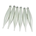 Winter White Glass Icicle Hangers - 6 x 15cm
