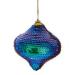 Blue & Green Sequin Onion Hanging Decoration