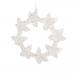 End Of Line Clearance Hanging Decorations - 13cm White Acrylic Star Circle