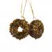 End Of Line Clearance Hanging Decorations - 2 x 4cm Brown Doughnuts
