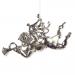 Silver Cherub Hanging Decoration With Trumpet - 13cm X 8cm