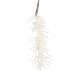 White Leaf Hanging Decoration With Acrylic Drop - Design 2