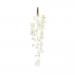 White Leaf Hanging Decoration With Acrylic Drop - Design 4