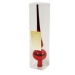 Christmas Tree Toppers - Christmas Red Glass Tree Topper - 26cm x 6cm