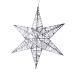 3D Hanging Silver 25cm Star Decoration