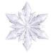 Acrylic Transparent Pointed Snowflake Decoration - 23cm
