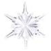 Acrylic Transparent Spiky Snowflake Decoration - 23cm