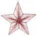 Pink Metal & Wire Glitter Display Star - 40cm