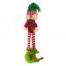 Plush Red & Green Dangly Legged Springy Elf - 50cm