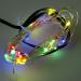 Premier 50 Indoor & Outdoor Waterproof Static 5m Set Of Battery Operated Multi Coloured LED Fine Wire Lights With Timer