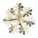 Gold & Cream Foil Snowflake Decoration - 40cm
