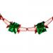 Red & Green Foil 4 Section Garland - 2.7m X 20cm