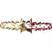 Red & Gold Foil 6 Section Garland - 2.7m X 20cm