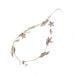 Decorative Garland With Gold Metal Leaves & Flowers - 120cm