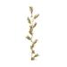 Decorative Gold Leaf Garland With Glitter - 180cm