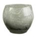 Silver Grey Frosted Glass Tealight Candle Holder - 7cm