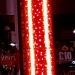 Idolight 230v LED 2D Display Ribbon On Red Tinsel Carpet - 50cm x 60cm - Red LED String Light & White LED Rope Light - Static
