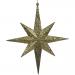 8 Point Gold Glitter Star - 30cm