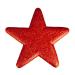 40cm Glitter Display Star Hanger - Red