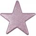 25cm Glitter Display Star Hanger - Rose Blush