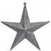5 Point Silver Glitter Star - 20cm