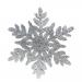 Silver Glitter Finish Display Snowflake - 30cm