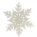 White Glitter Finish Display Snowflake - 30cm