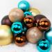 Bauble Pack - Gold Brown Turquoise Baubles