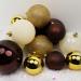 Bauble Pack - Champagne Gold Brown Ivory Baubles